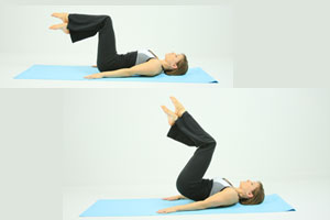Reverse crunch lower abs exercise