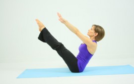 The boat yoga pose - featured