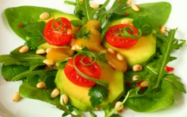 Avocado Pine Nut Salad
