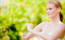 Woman Doing Tai Chi