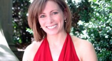 Olympic Gold Medalist Shannon Miller in red