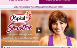 Shannon Miller and Yoplait Smoothie