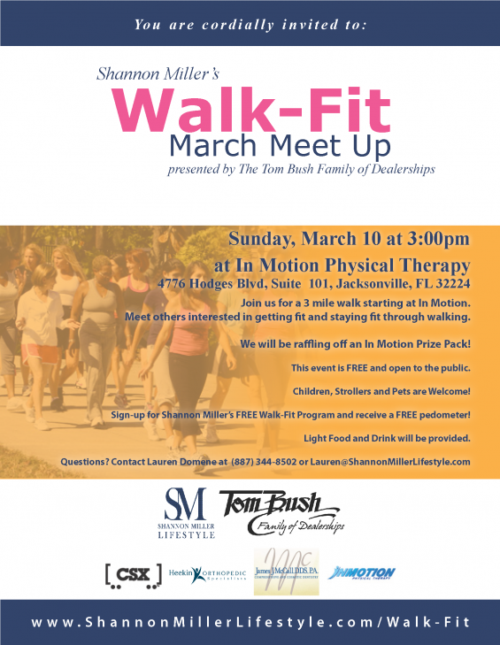 Walk Fit Meet Ups Flyer March