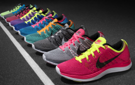 Nike Flyknit Lunar 1 light weight fitness shoes